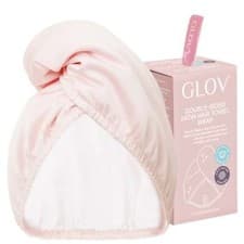 Image of GLOV® Double-Sided Satin Premium Hair Wrap Towel - Satin Champagne