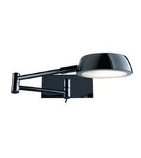 Image of Searchlight 3863BC Adjustable Black Chrome Wall Light