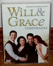 Image of Will & Grace Season 8 Complete Sealed New 3 DVD Series (Unopened) R2