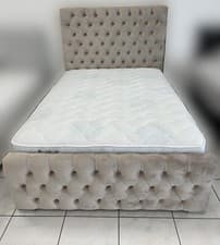 Image of NEW PLUSH VELVET MALIA CHESTERFIELD BED