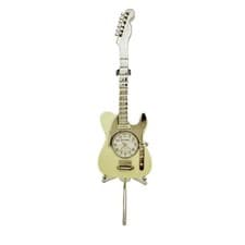 Image of Miniature Clock Acoustic Guitar with Stand in Presentation Box New battery