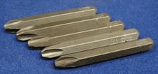 Image of 5 x Draper/Schroder Phillips Screwdriver Bit PH3 50mm Plain Shank