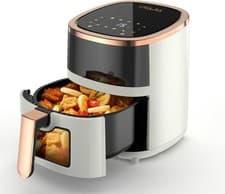 Image of Oyajia 5.5L Air Fryer with Viewing Window | 8-in-1 Presets | Touch Screen