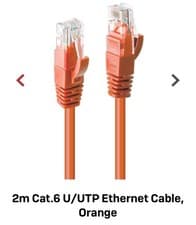 Image of 2m Cat.5E U/Utp Ethernet Cable Orange Snagless C2G Network Cable