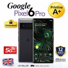 Image of Google Pixel 6 Pro 128GB 5G Black Unlocked Android Smartphone Good Condition
