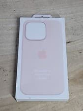 Image of (small mark) Official Apple iPhone 15 Pro Silicone Case with MagSafe - Light ...