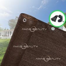Image of 220gsm privacy screen netting garden screening windbreak fencing 95% shade net