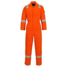 Image of BizFlame Mens Flame Resistant Lightweight Antistatic Coverall Orange L 32"