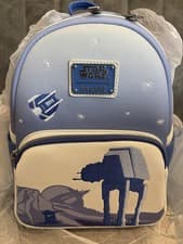 Image of Disney Parks Star Wars Loungefly Mini Backpack Empire Strikes Back Hoth 45th