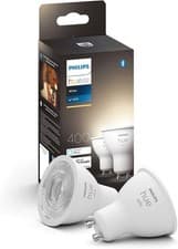 Image of Philips Hue New White Smart LED Light Bulb 2 Pack [GU10 Spot] with Bluetooth