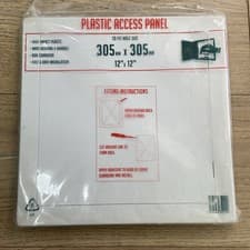 Image of Access Panel - Plastic - Hinged - White 305 x 305 - 1 Each