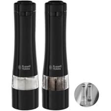 Image of Russell Hobbs 28010-56 Electric Salt and Pepper Mill Set [2 Automatic Grinders]