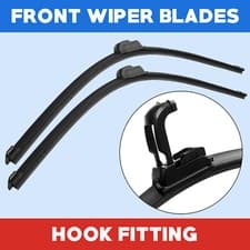 Image of Flat Aero VU Front Windscreen Wiper Blades Set For Vauxhall Movano MK2 26/26"