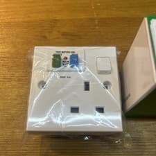 Image of 1no Schneider 13amp White 1 Gang 13amp RCD Socket
