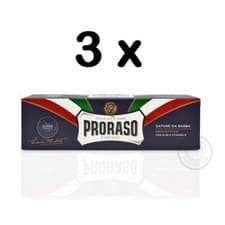 Image of PRORASO Shaving Cream Tube Blue/Protective Aloe & Vitamin E 150ml 3XPACK TRIPLE