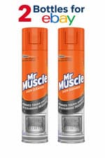 Image of Mr Muscle Oven Cleaner Spray 300ml x2 | Heavy Duty Grease Remover | No Scrubbing