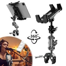 Image of Tablet Mount Holder for Mic Stand Microphone Music Stand Holder for iPad iPhone