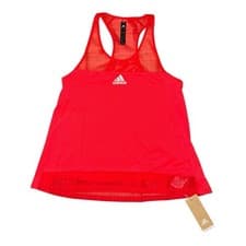 Image of Adidas Tank Top Size XS UK 6 Training Heat.RDY Mesh Sleeveless Y-Tank Gym Yoga