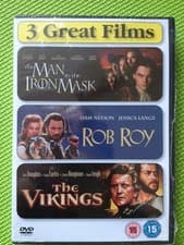 Image of Man In The Iron Mask/Rob Roy/Vikings(3xDVD Reg2)New+Sealed Boxset Classics