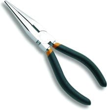 Image of Beta 011660010 200mm Extra Long Needle Knurled Nose Pliers Slip-Proof Handles