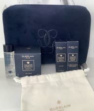Image of Guerlain Orchidee Imperiale Travel Gift Set 4 Items + Cosmetic Bag + Pouch New