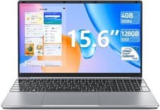 Image of SGIN 15.6" Laptop Notebook Windows 11 4GB RAM 128GB SSD Celeron Quad-Core 2.5Ghz