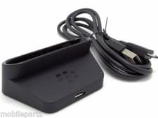 Image of Genuine BlackBerry Bold 9790 Desktop Charger Pod Cradle Stand & USB Data Cable