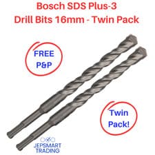Image of BOSCH SDS Plus-3 Masonry Drill Bit 16mm x 150mm x 210mm TWIN PACK SDS Bit #342