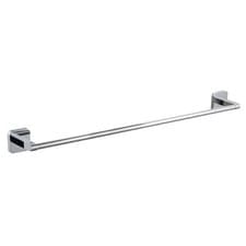 Image of Nuie Trisen 600mm Single Towel Rail Bar Polished Chrome Wall Mounted Bathroom