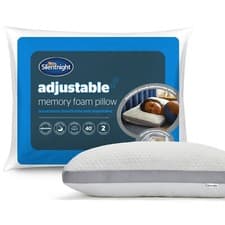 Image of Silentnight Adjustable Memory Foam Pillow Responsive Breathable Hypoallergenic