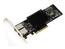 Image of PCIe Network Card 10G 2 Ports 10 GB RJ45 Intel X550 High + Low Profile