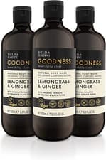 Image of Baylis & Harding Goodness Lemongrass and Ginger Body Wash, 3 x 500ml - Vegan