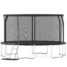 Image of Big Air Bounce 12ft Trampoline with Safety Enclosure Free Ladder Floor Mat & Soc