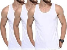 Image of 6 Pack Mens Vests Classic Sports 100% Cotton Tank Tops Summer Training GYM S-2XL