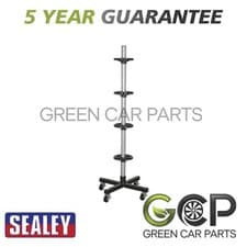 Image of Sealey Wheel Storage Trolley 100kg Capacity STR004