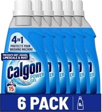 Image of Calgon Gel 4-in-1 Washing Machine Water Softener Gel 750ml, Pack of 6,