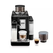 Image of Delonghi Rivelia Bean To Cup Coffee Machine Milk Frother Black C Grade