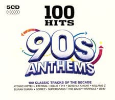 Image of 100 GREATEST 90's ANTHEMS ~ CLASSIC HIT TRACKS NEW SEALED 5XCD In Stock Now