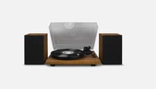 Image of Crosley C62 Bluetooth Turntable Record Player Stereo Speakers Vintage Walnut NEW