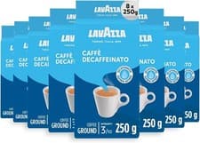 Image of Lavazza, Caffè Decaffeinato, Ground Coffee, 250 g (8 Packs), Ideal for Moka Pots