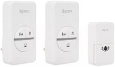 Image of Byron DBY-23445BS 100m Plug-In Doorbell - Twin doorbell - White