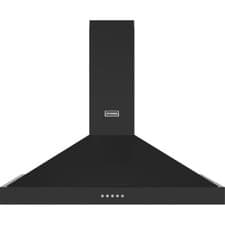 Image of Stoves ST STERLING CHIM 90PYR BLK Built In 90cm 3 Speeds Chimney Cooker Hood