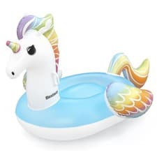 Image of Bestway Inflatable Unicorn for Kids, Giant Inflatable Ride-On for Swimming Pool