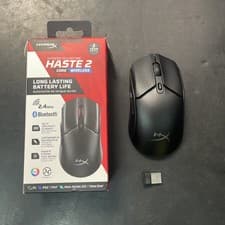 Image of HyperX Pulsefire Haste 2 Core Wireless Gaming Mouse Black Bluetooth RGB PS Xbox