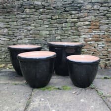 Image of Garden Pots Outdoors Gloss Finish Outdoor Garden Pot For Plants & Flowers