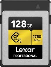 Image of Lexar Professional GOLD CFexpress Type B 128GB 256GB Memory Card 1750MB/s VPG400