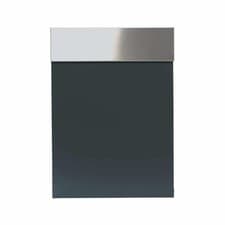 Image of CAMDEN WALL MOUNTED LETTERBOX - ANTHRACITE / STAINLESS STEEL GRADE B RRP £114.99