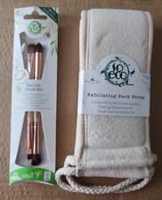Image of So Eco Eye Brush 2 Pack & Exfoliating Back Strap, 2 PRODUCTS SET