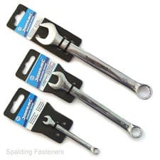 Image of Silverline Metric Polished Chrome Vanadium Hand Combination Spanner 6mm To 22mm