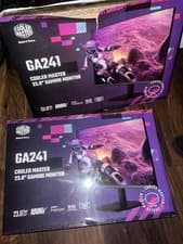 Image of 2x 24” 100Hz Cooler Master Gaming Monitors – New – £95
